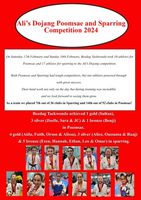 Ali's Dojang Poomsae & Sparring Competition 2024
